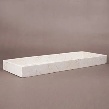 Natural Champagne Marble Vanity Tray for Stylish Organization