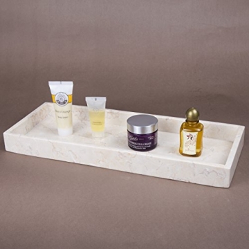 Natural Champagne Marble Vanity Tray for Stylish Organization