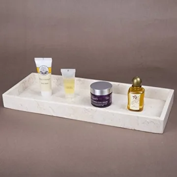 Natural Champagne Marble Vanity Tray for Stylish Organization