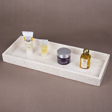 Natural Champagne Marble Vanity Tray for Stylish Organization