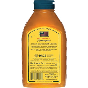 Rocky Mountain Raw Unfiltered Honey Pure Natural 32oz