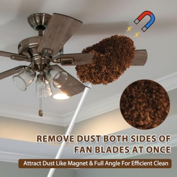 Ceiling Fan Cleaner Duster Adjustable Reach 13 to 50 Inch