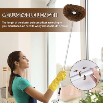 Ceiling Fan Cleaner Duster Adjustable Reach 13 to 50 Inch