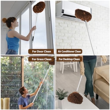 Ceiling Fan Cleaner Duster Adjustable Reach 13 to 50 Inch