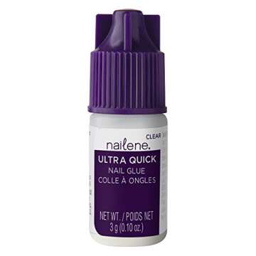 Nailene Ultra Quick Nail Glue - Durable, Easy to Apply False Nail Glue – Repairs Natural Nails –...