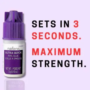 Nailene Ultra Quick Nail Glue - Lasts Up to 4 Weeks