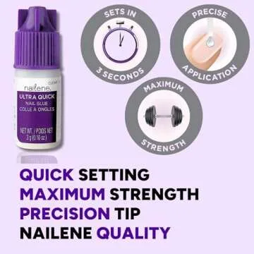 Nailene Ultra Quick Nail Glue - Lasts Up to 4 Weeks
