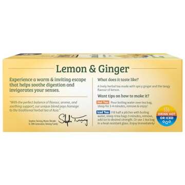 Twinings Nightly Calm Herbal Tea Individually Wrapped Bags, 20 Count (Pack of 6), Spearmint & Lemongrass, Naturally Caffeine-Free, Enjoy Hot or Iced | Packaging May Vary