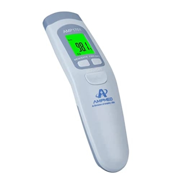 Amplim Non-Contact Forehead Thermometer for Kids and Adults - Accurate Touchless Digital Fever Therm...
