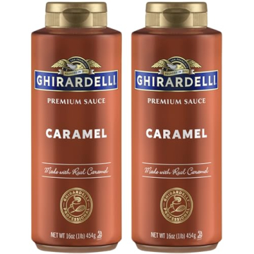 Ghirardelli Caramel Premium Sauce 16 oz Squeeze Bottle - Twin Pack