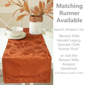 Harvest Legacy Damask Tablecloth - 60" x 84"