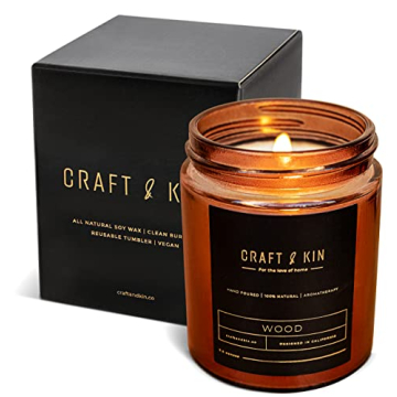 Premium Wood Candle | Natural Soy & Long Lasting Aroma