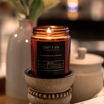 Premium Wood Candle | Natural Soy & Long Lasting Aroma