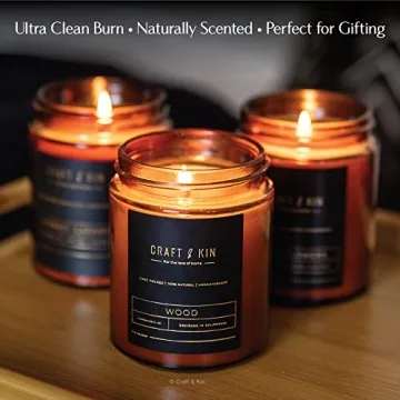 Premium Wood Candle | Natural Soy & Long Lasting Aroma