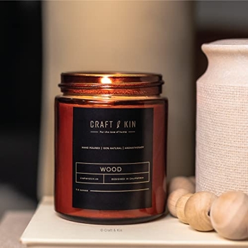 Premium Wood Candle | Natural Soy & Long Lasting Aroma