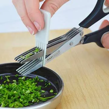 Rapesco 1599 Multi-Purpose Herb Scissors & Shredder