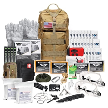 EVERLIT 72 Hours Emergency Survival Kit - Bugout Go Bag for Family Preparedness