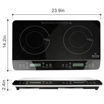 Duxtop 1800W Double Induction Cooktop Fast Safe Portable