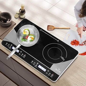 Duxtop 1800W Double Induction Cooktop Fast Safe Portable