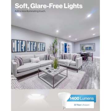 Sunco BR40 LED Light Bulbs, Indoor Flood Lights, Recessed Can Light Bulb, 1400 LM, 17W (100W Equivalent), 2700K Soft White, Dimmable, E26 Base, for Home, Bedroom, Kitchen UL 2 Pack