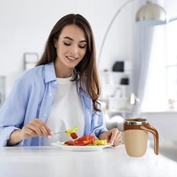 Automatic Magnetic Stirring Coffee Mug for Effortless Mixing