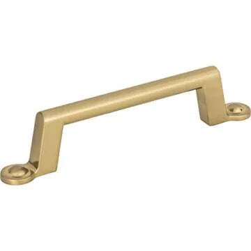 Atlas Homewares A302-WB Bradbury Collection Pull - Warm Brass Elegance for Your Home