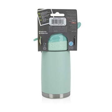 Nuby No Spill Reflex Stainless Steel Travel Cup for Kids