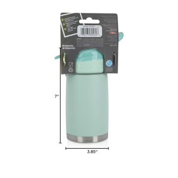 Nuby No Spill Reflex Stainless Steel Travel Cup for Kids