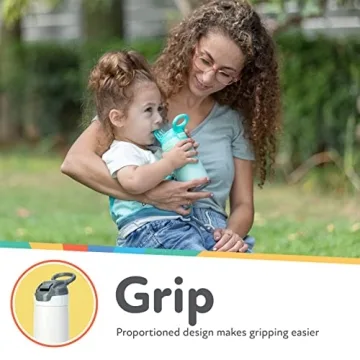 Nuby No Spill Reflex Stainless Steel Travel Cup for Kids