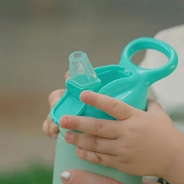 Nuby No Spill Reflex Stainless Steel Travel Cup for Kids