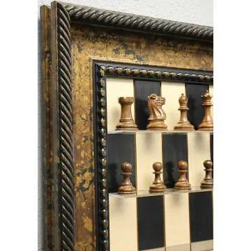 Black Maple Chess Set with Sheesham Wood Pieces