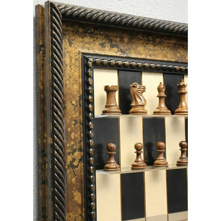 Black Maple Chess Set with Sheesham Wood Pieces