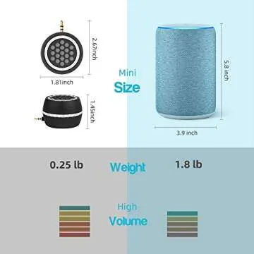 FIYAPOO Mini Portable Speaker for Mobile Devices - 3W