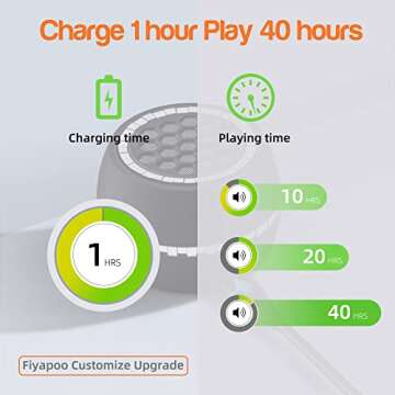 FIYAPOO Mini Portable Speaker for Mobile Devices - 3W