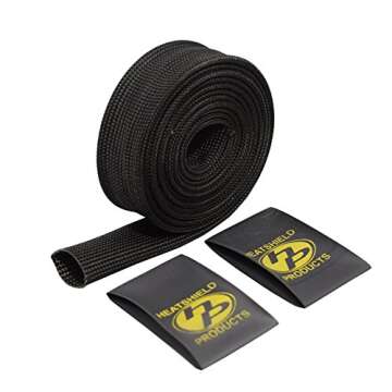 Heatshield Products 204009 Black 5/8" ID x 6' Brake Line Heat Shield Sleeve: Durable Heat Protection