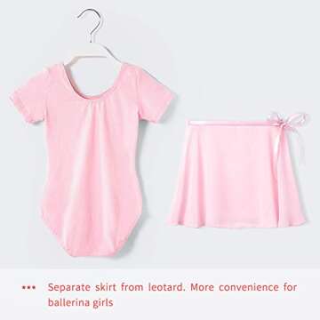 Stelle Ballet Leotards for Girls Toddler Dance Dress Outfit Combo with Skirt and Tights (Toddler/Lit...