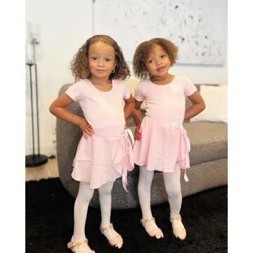 Stelle Girls Ballet Leotard Outfit Combo with Skirt & Tights