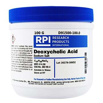 RPI Sodium Deoxycholate Powder - Premium Lysis Buffer for Research Labs (100 Grams)