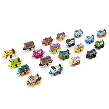 Thomas & Friends Toy Trains MINIS 20 Pack of Miniature Push-Along Engines & Railway Vehicles for Pretend Play​ Preschool Kids Ages 3+ Years (Amazon Exclusive)