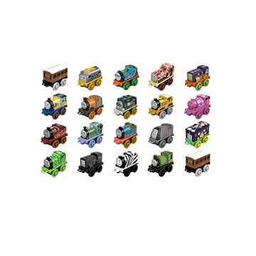 Thomas & Friends Toy Trains MINIS 20 Pack of Miniature Push-Along Engines & Railway Vehicles for Pretend Play​ Preschool Kids Ages 3+ Years (Amazon Exclusive)