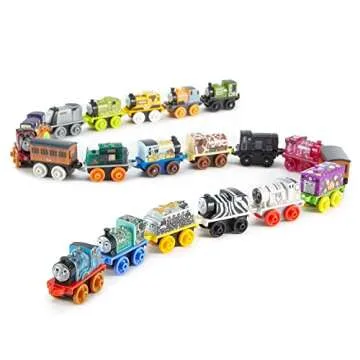 Thomas & Friends Toy Trains MINIS 20 Pack of Miniature Push-Along Engines & Railway Vehicles for Pretend Play​ Preschool Kids Ages 3+ Years (Amazon Exclusive)