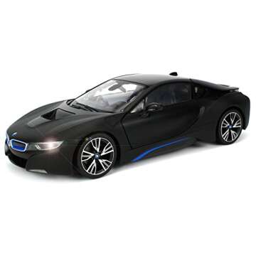 Modern-Depo Officially Licensed RC Vehicles Scale 1:14 w/Open Doors by Rastar (Black)