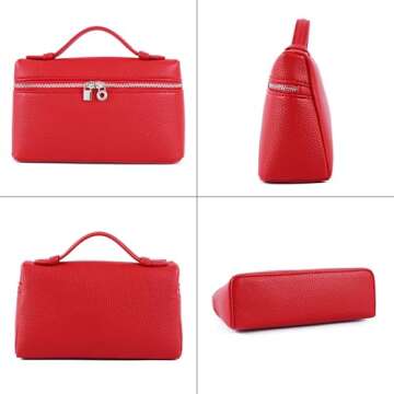 Rejolly Crossbody Bag for Women Small Top-Handle Pouch Purse Designer Shoulder Handbag Quiet Luxury ...