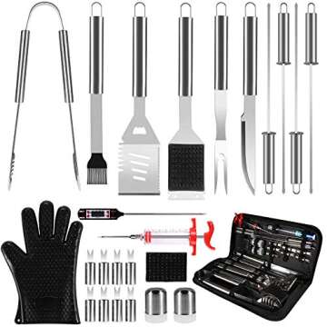 Grilling Accessories BBQ Grill Tools Set 25Pcs for Ultimate BBQ Experience
