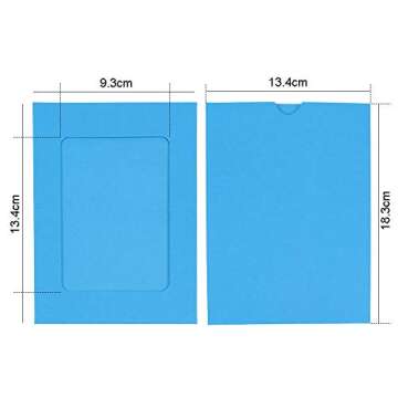 Chosky DIY Paper Photo Frame Multi- Colors Wall Deco Hanging Picture Frames with Clips and Ropes Fits 5"x 7" Pictures 30pcs for Home,College, Office