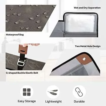 Stylish Travel Toiletry Bag for Men & Women - Roll Organizer