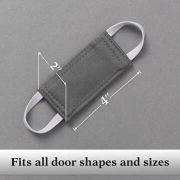 PONY DANCE Baby Door Latch Cover Closer for Safety and Quiet