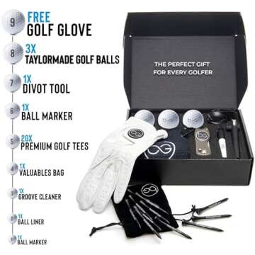Signature Golf Box - Premium Golf Gift for Men. Golfing Accessories for Golf Lovers. The Ultimate Ch...