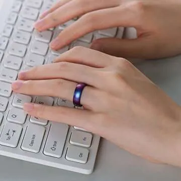 Egnaro Women's Silicone Wedding Band - Comfortable & Stylish