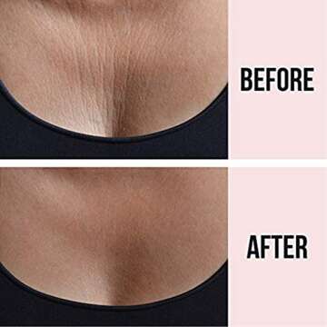 SiO Beauty ChestLift Silicone Chest Anti-Wrinkle Patches (2 Weeks Supply) - Reusable Overnight Smoot...